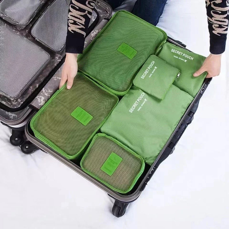 🧳KIT Organizador de Mala 7 Peças-Leve Tudo Com Estilo e Sem Bagunça ❤