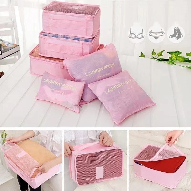 🧳KIT Organizador de Mala 7 Peças-Leve Tudo Com Estilo e Sem Bagunça ❤